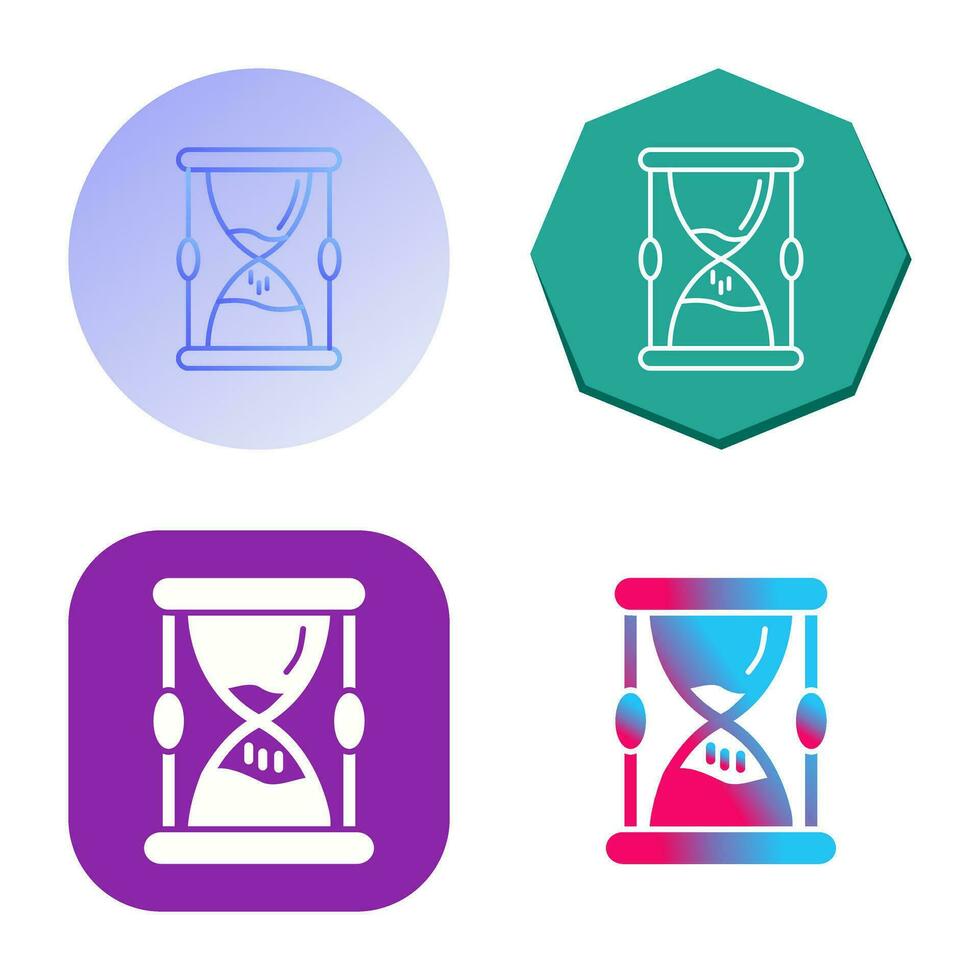 icono de vector de reloj de arena