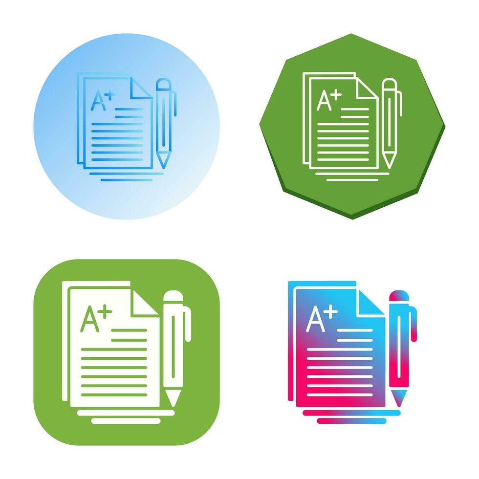 A Grade Vector Icon