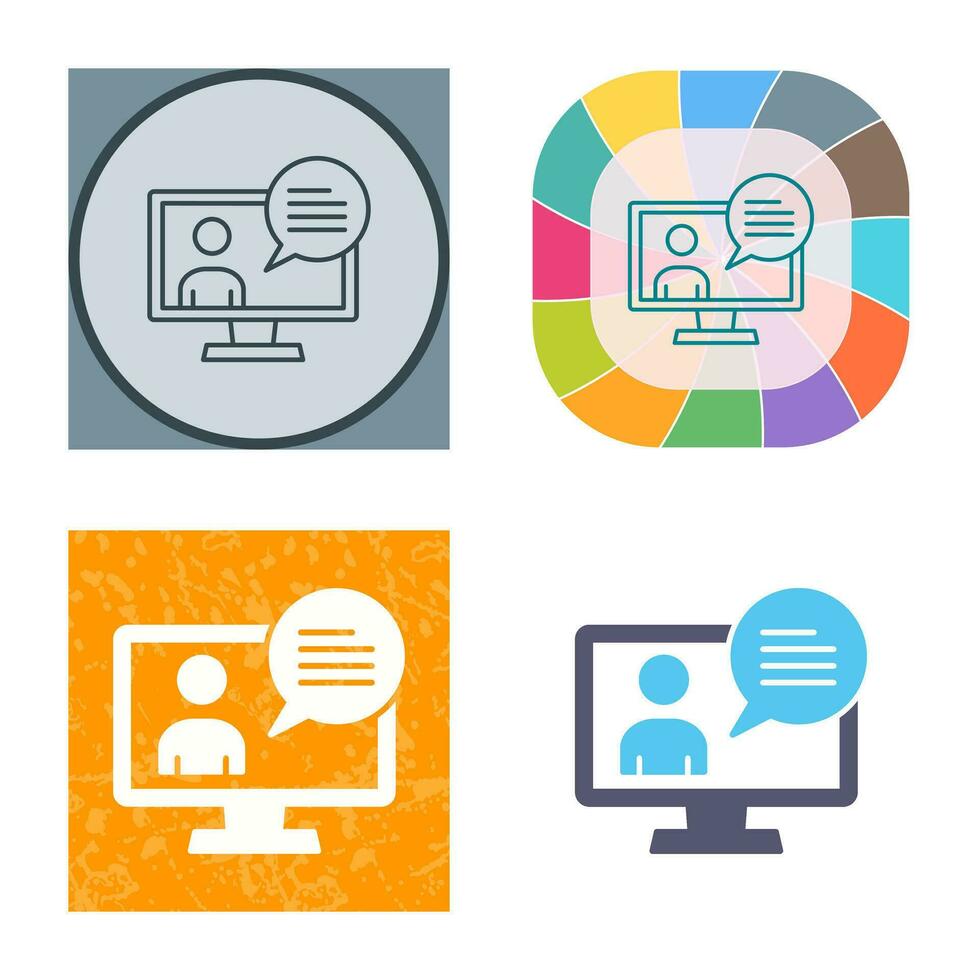 Conversation Vector Icon 34418854 Vector Art at Vecteezy