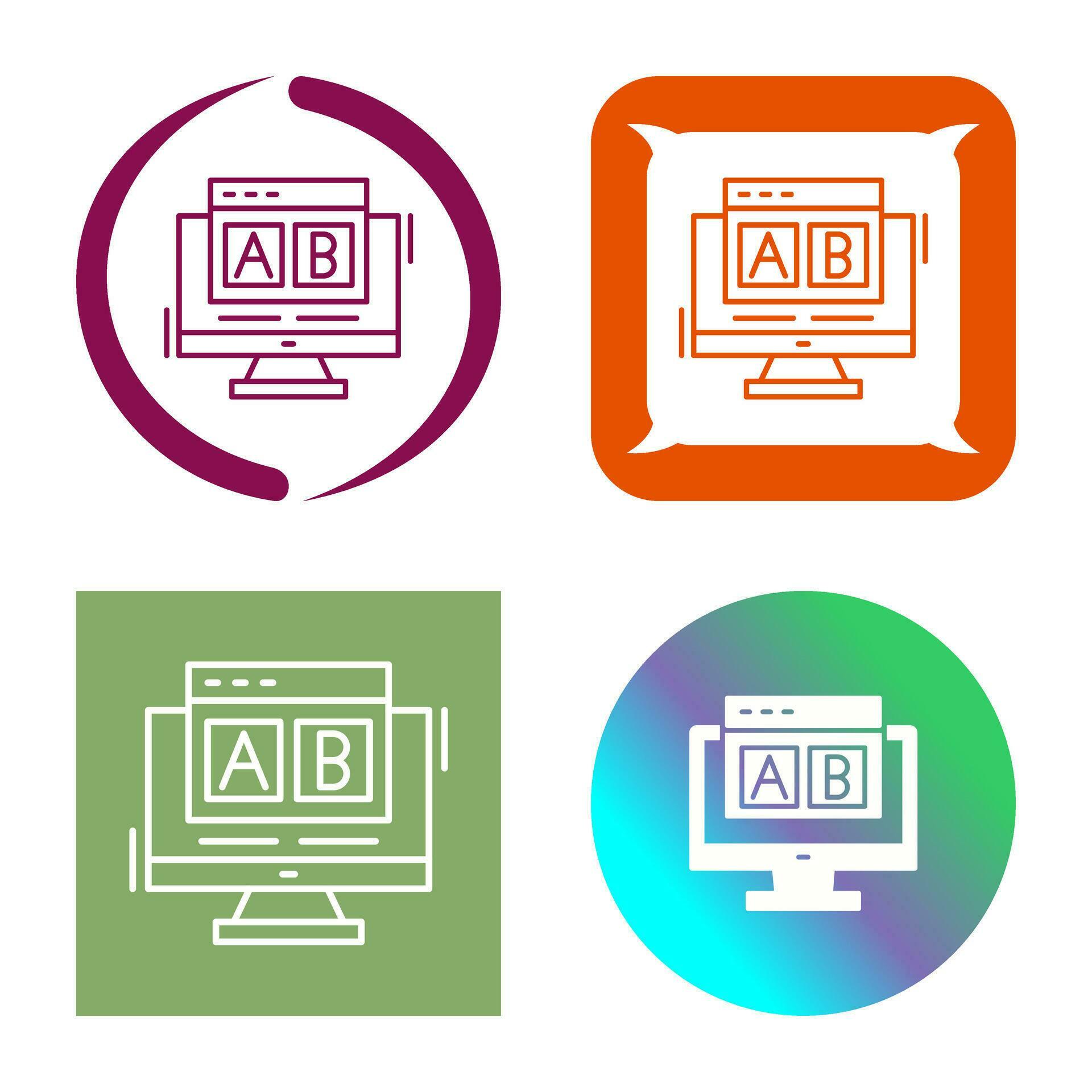 AB Testing Vector Icon 34419216 Vector Art at Vecteezy