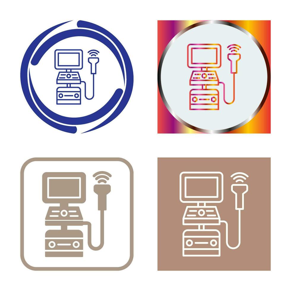 Ultrasound Machine Vector Icon