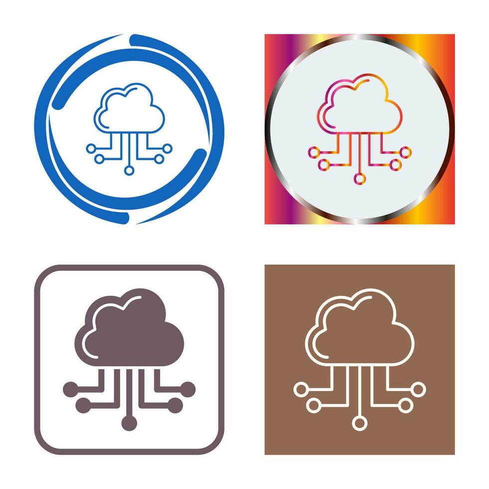 Cloud Computing Vector Icon