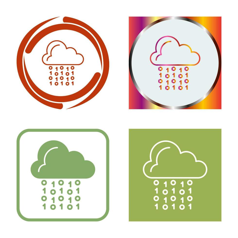 Cloud Coding Vector Icon