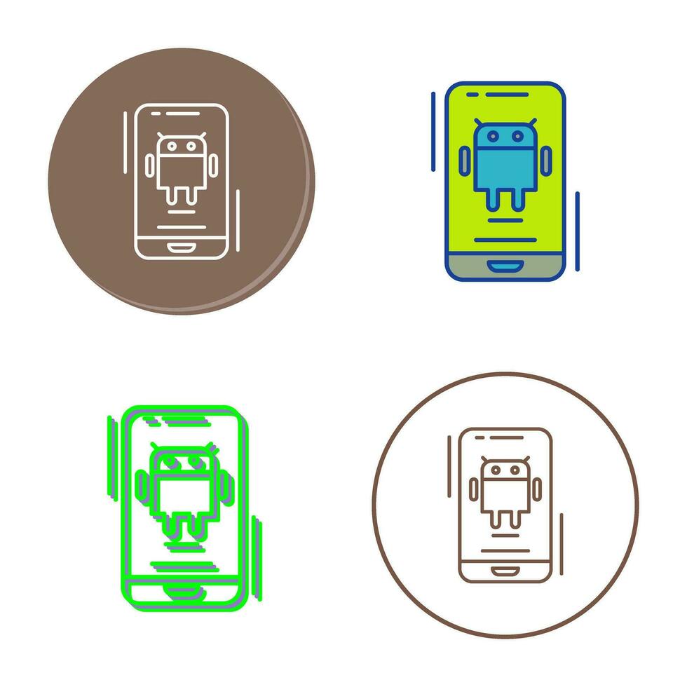 icono de vector de Android