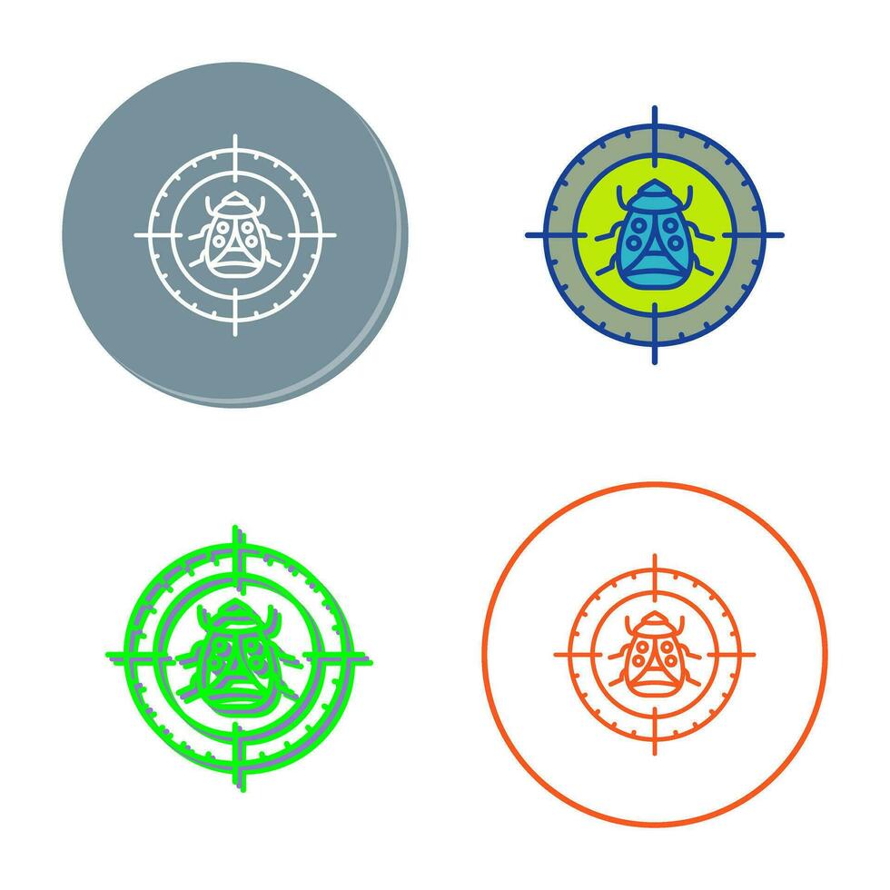 Bug Target Vector Icon