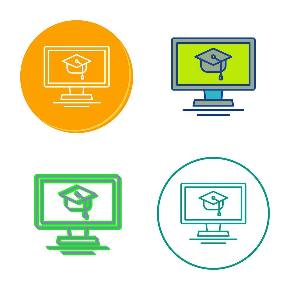 Online Course Vector Icon