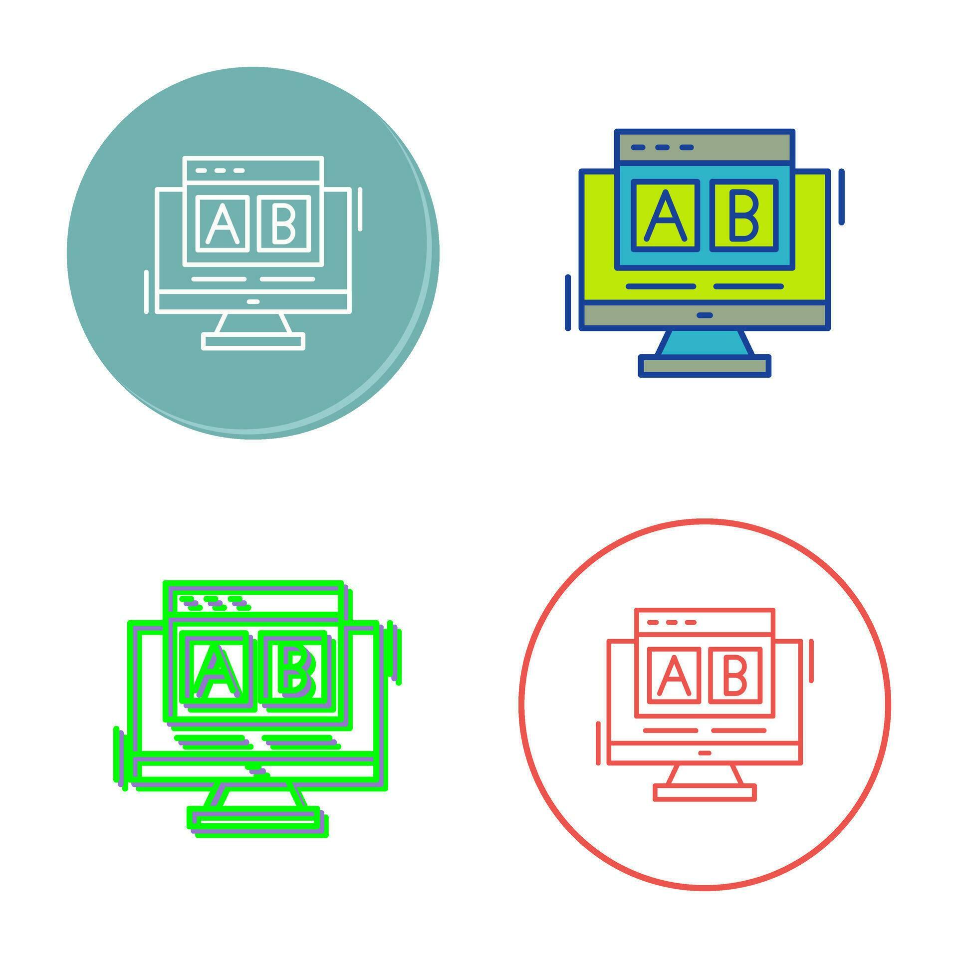 AB Testing Vector Icon 34419798 Vector Art at Vecteezy