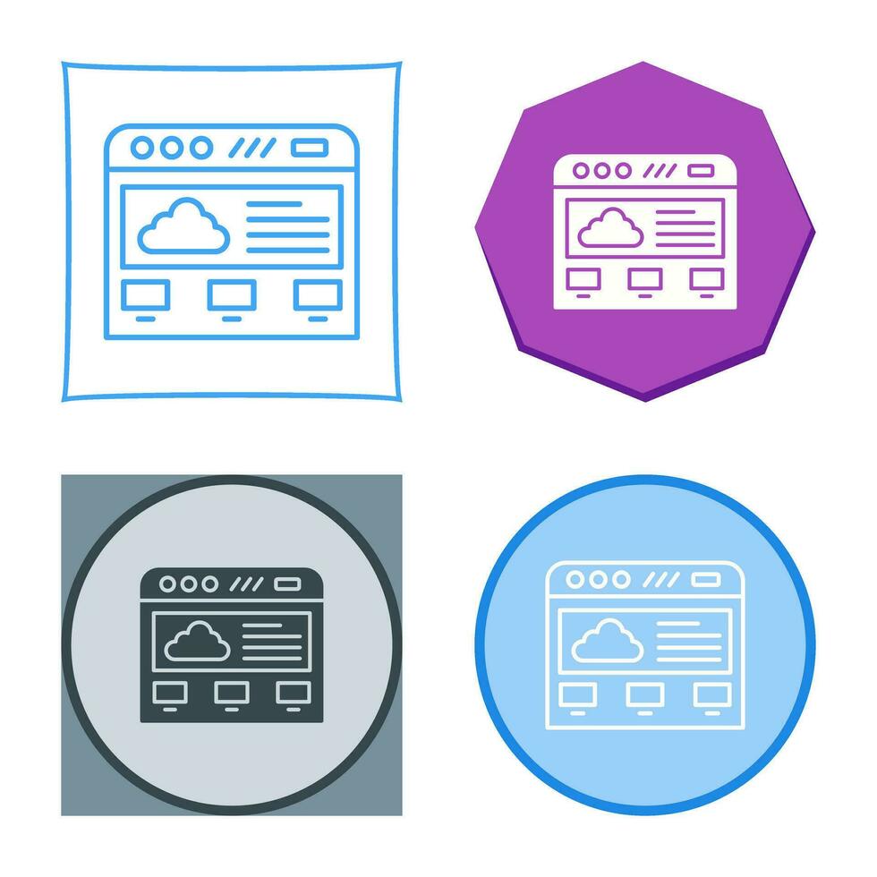 Cloud Computing Vector Icon