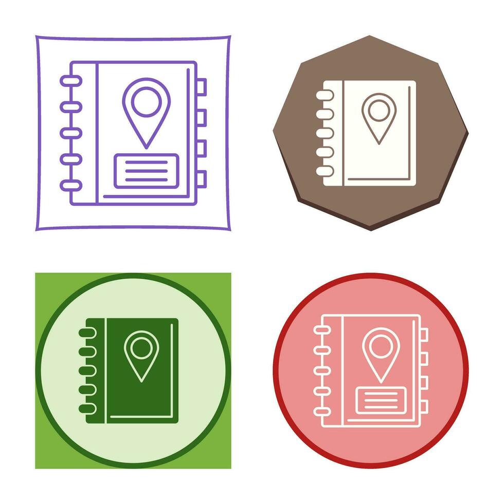 Address Book Vector Icon