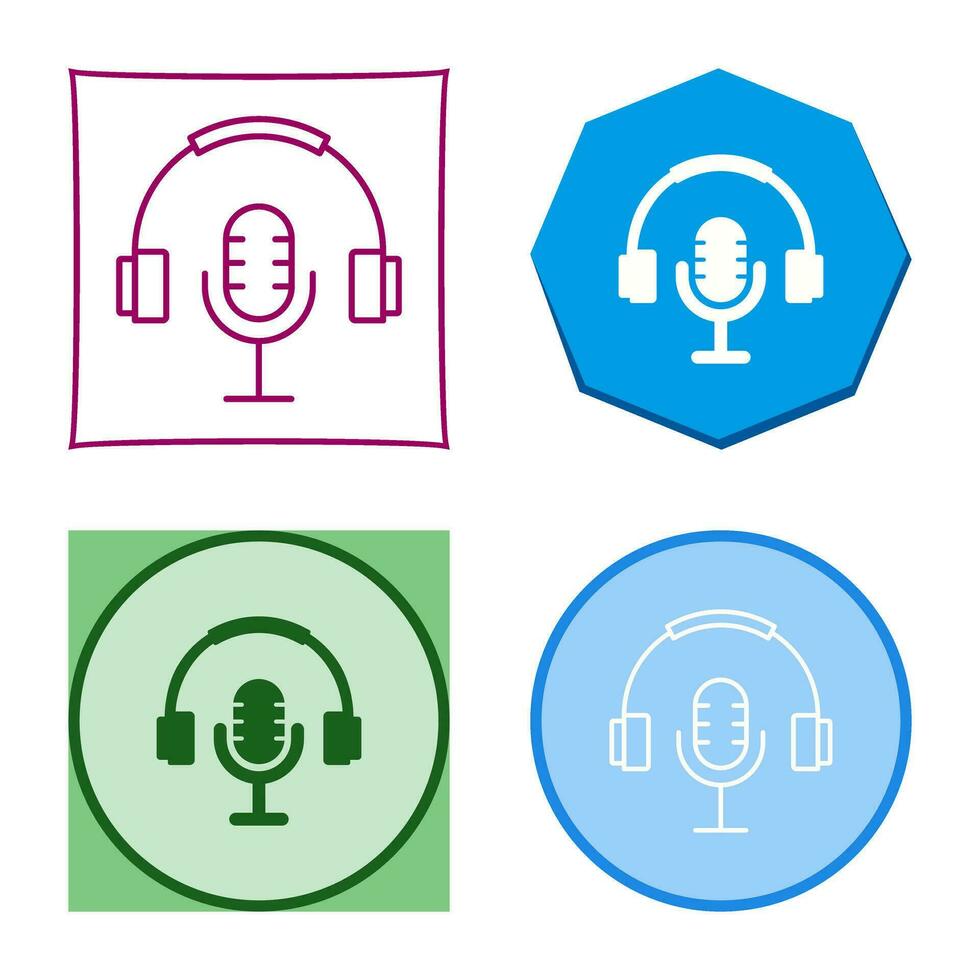 icono de vector de podcast