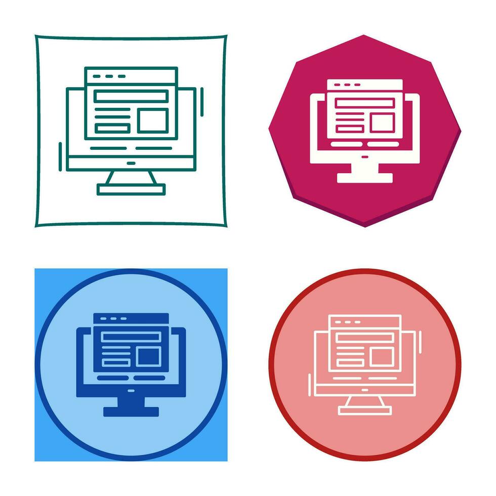 Adaptive Layout Vector Icon