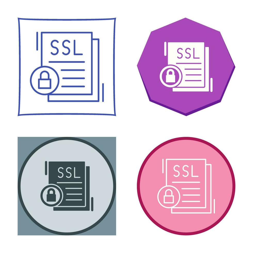 icono de vector de ssl