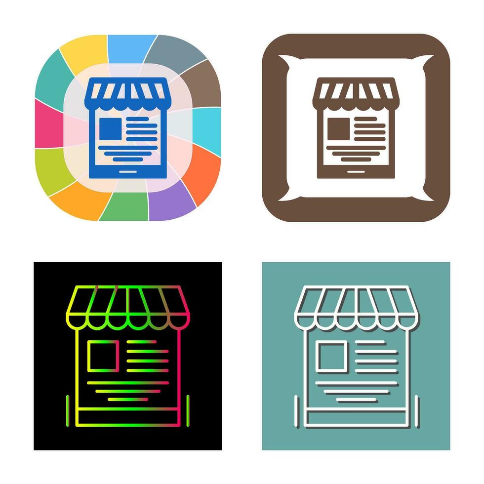 Mobile Shop Vector Icon