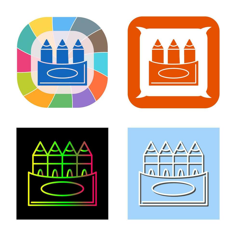 Crayons Vector Icon