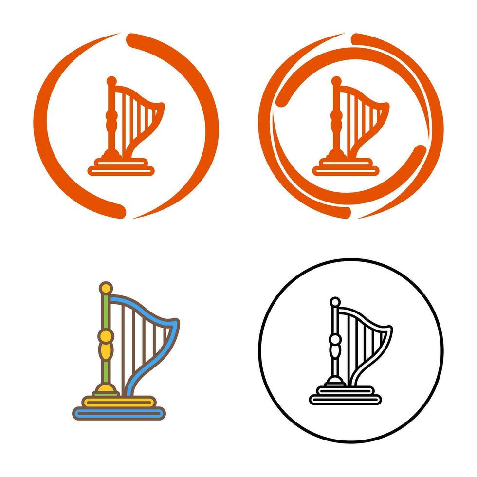 Harp Vector Icon