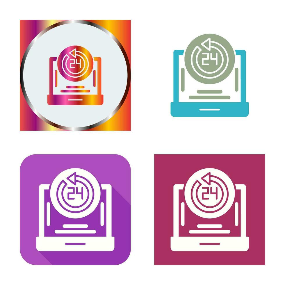 24h Support Vector Icon