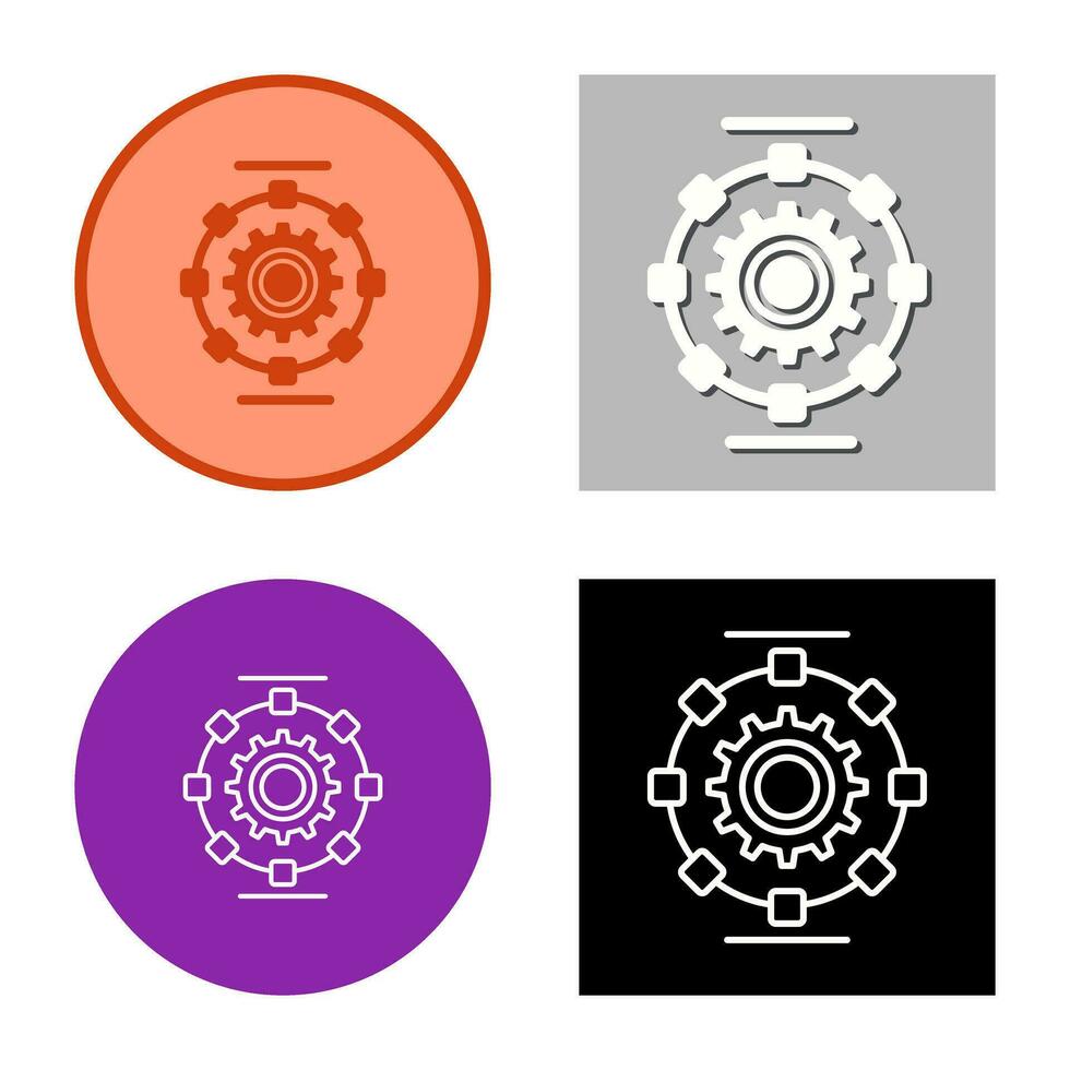 Automated Process Vector Icon