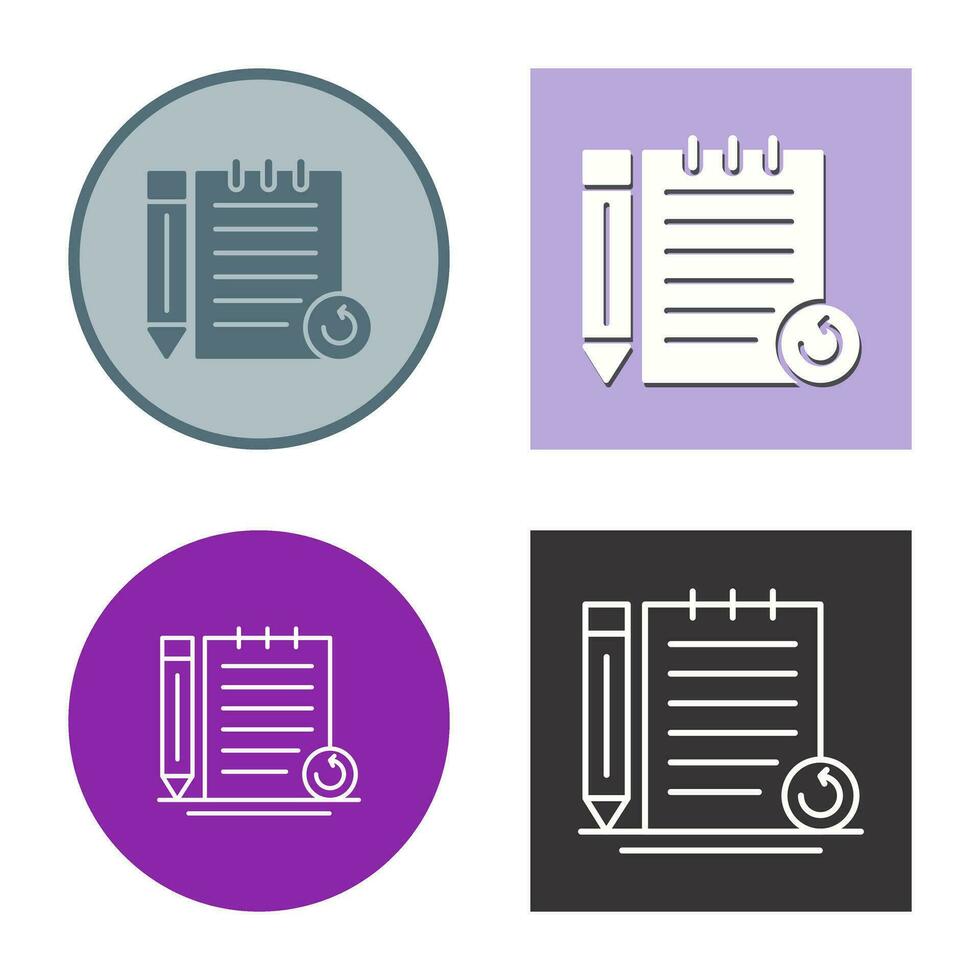 Rechecked Notes Vector Icon 34421039 Vector Art at Vecteezy