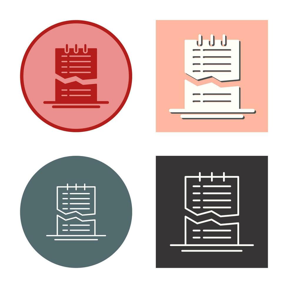 Corrupted List Vector Icon