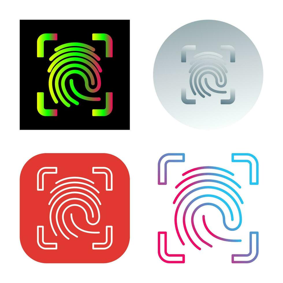 Finger Print Vector Icon