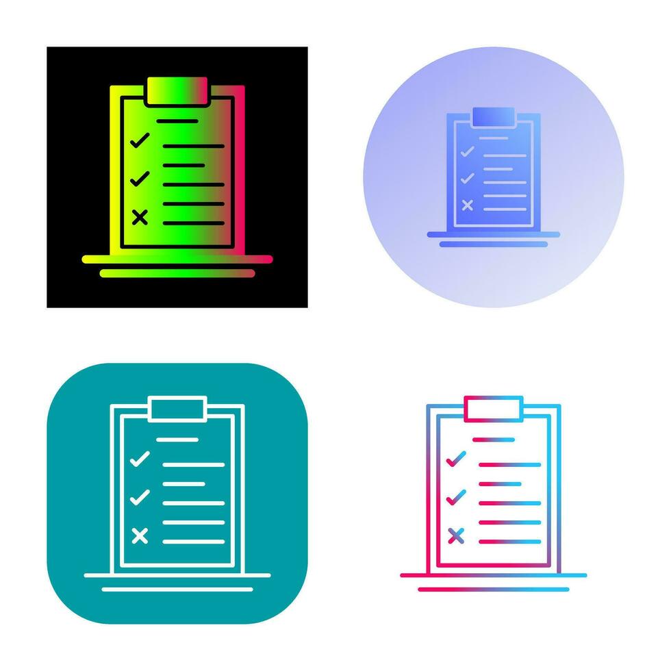 Checklist Vector Icon