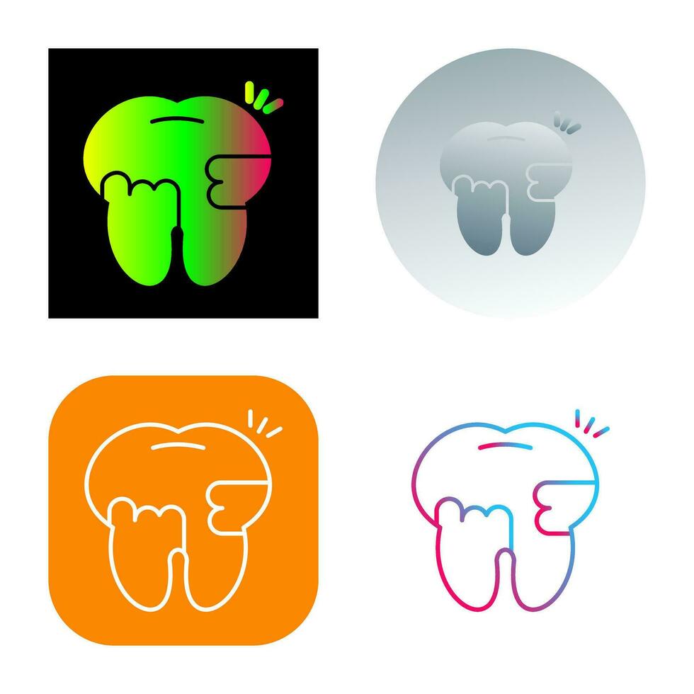 Toothache And Plaque Vector Icon