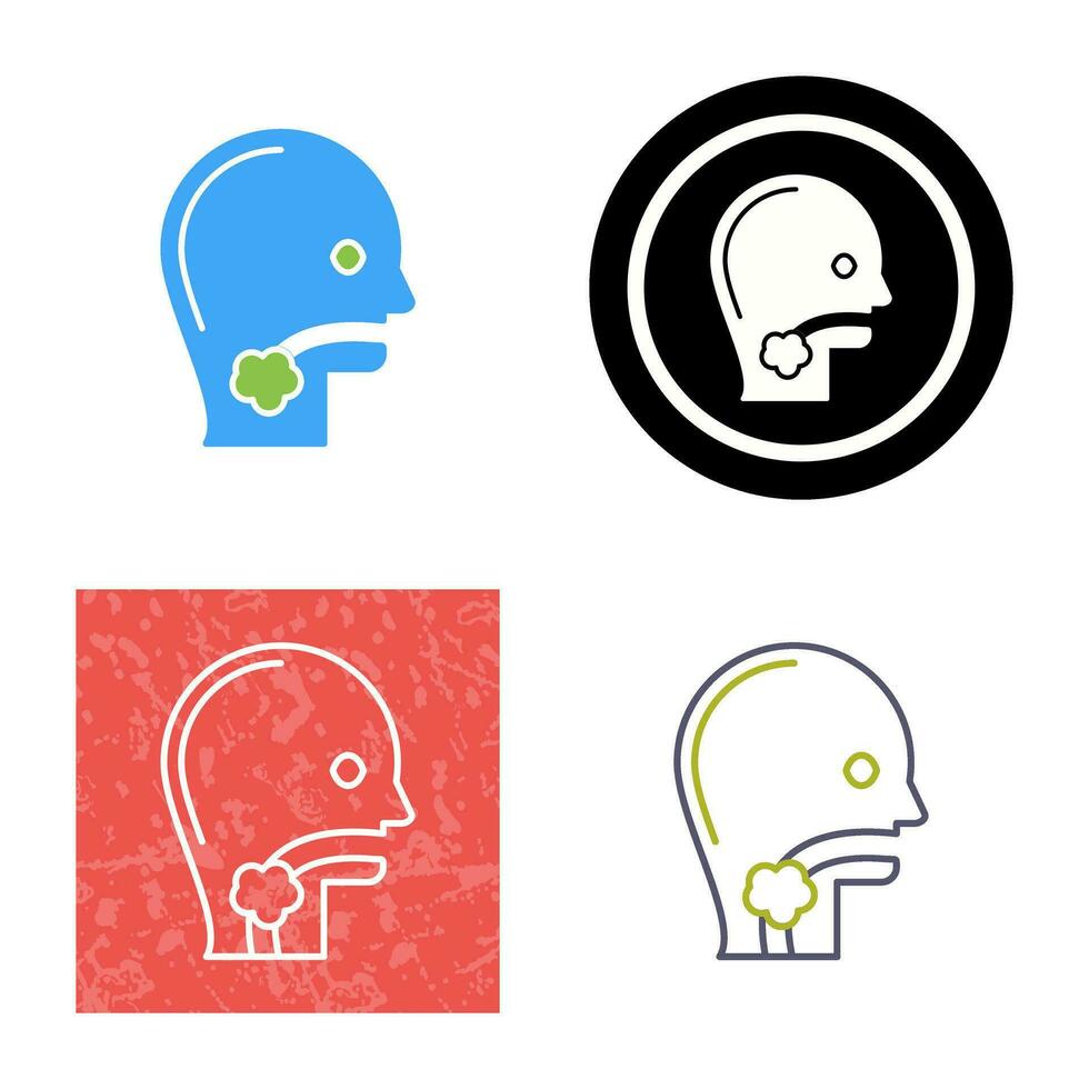 Throat Cancer Vector Icon