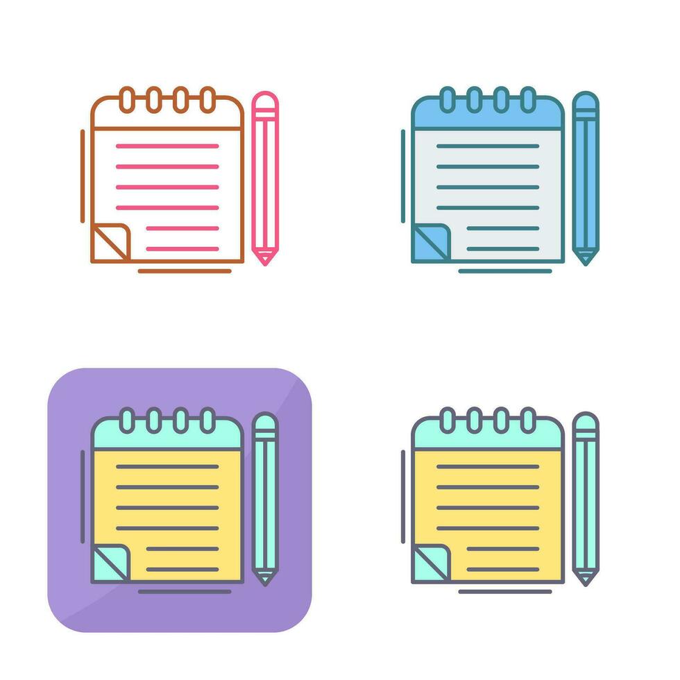 Notepad Vector Icon