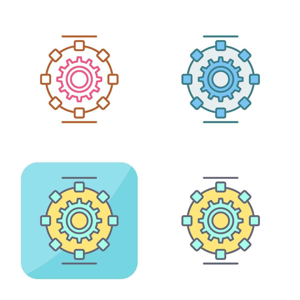 Automated Process Vector Icon