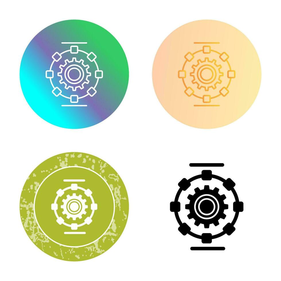 Automated Process Vector Icon