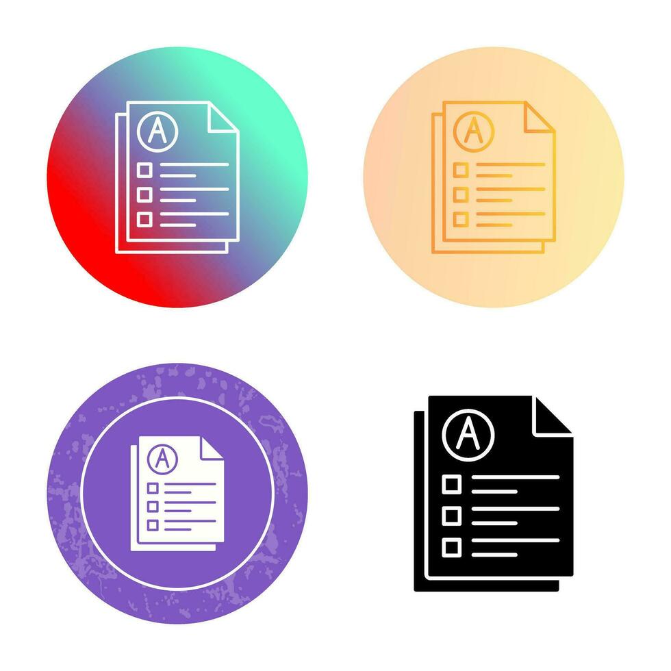 Exam Vector Icon