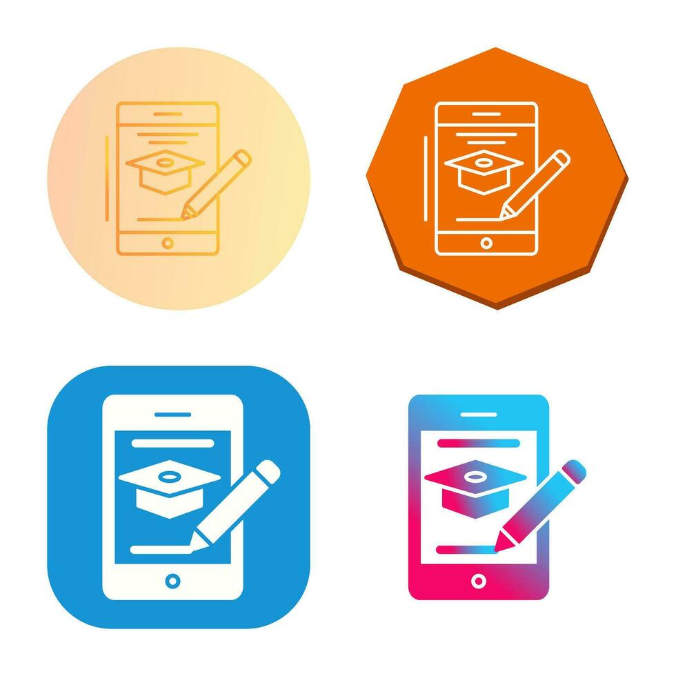 Online Course Vector Icon