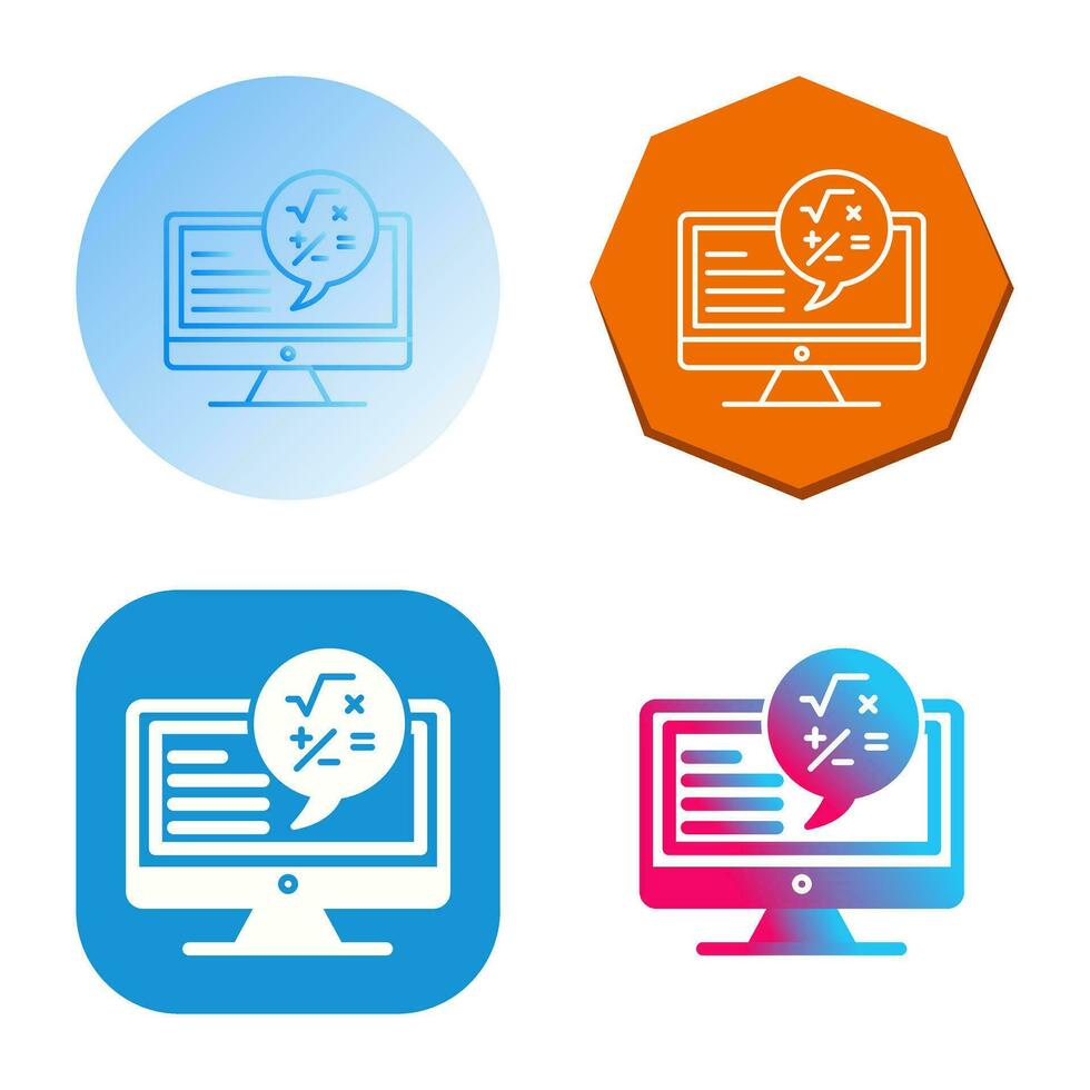 Maths Vector Icon