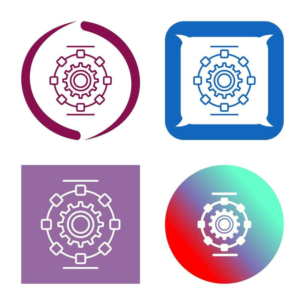 Automated Process Vector Icon