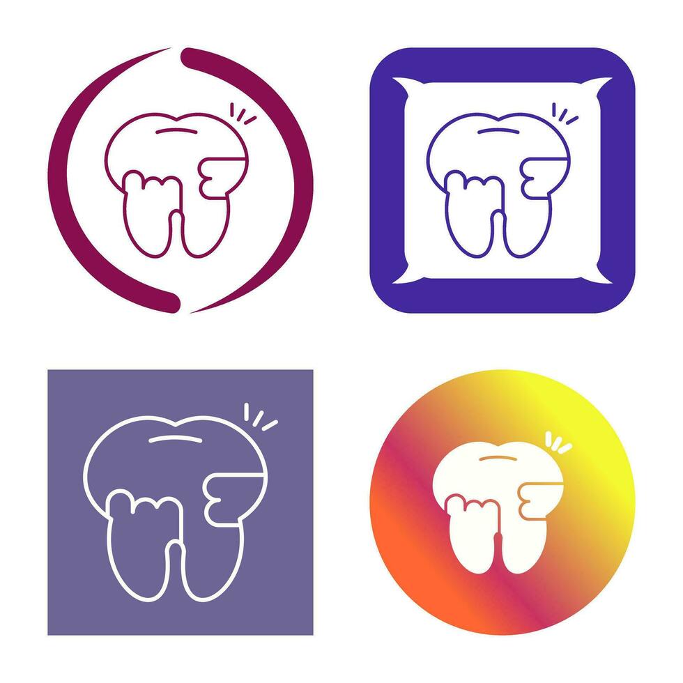 Toothache And Plaque Vector Icon