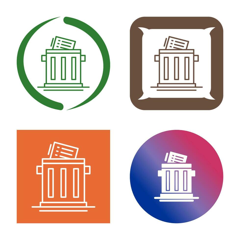 Trash List Vector Icon