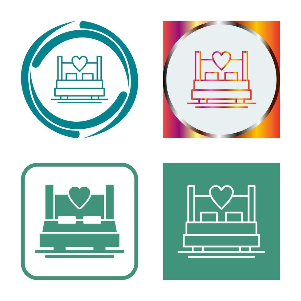 Double Bed Vector Icon