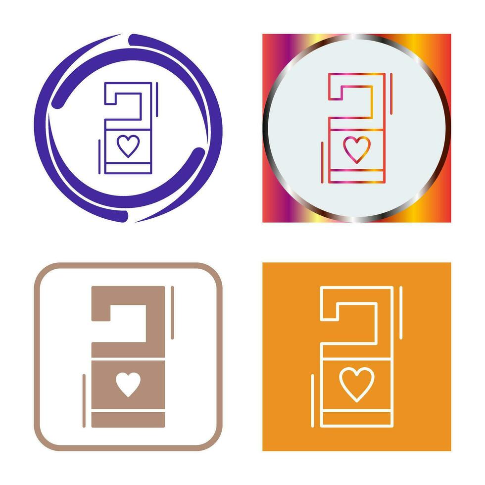 Door Knob Sign Vector Icon