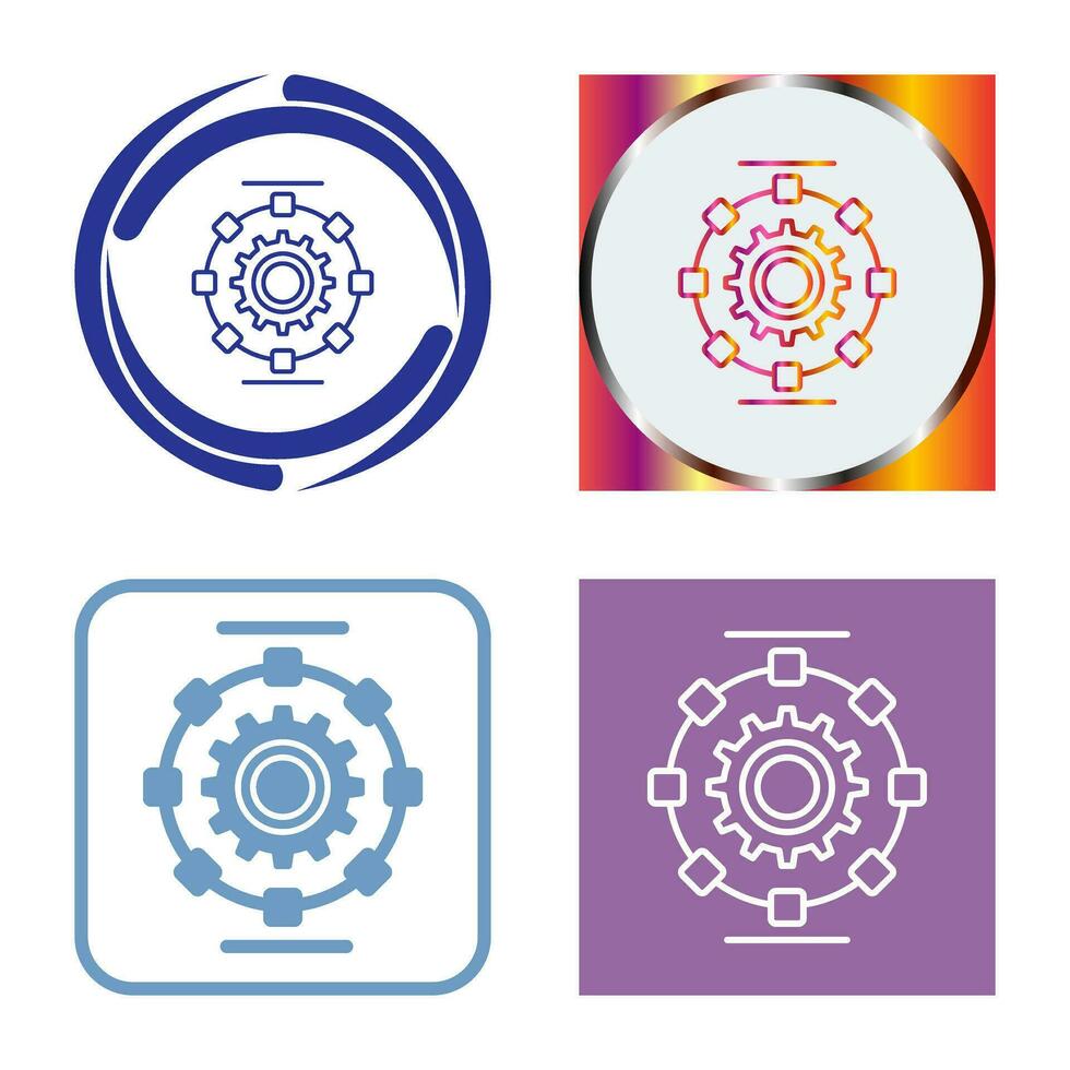 Automated Process Vector Icon