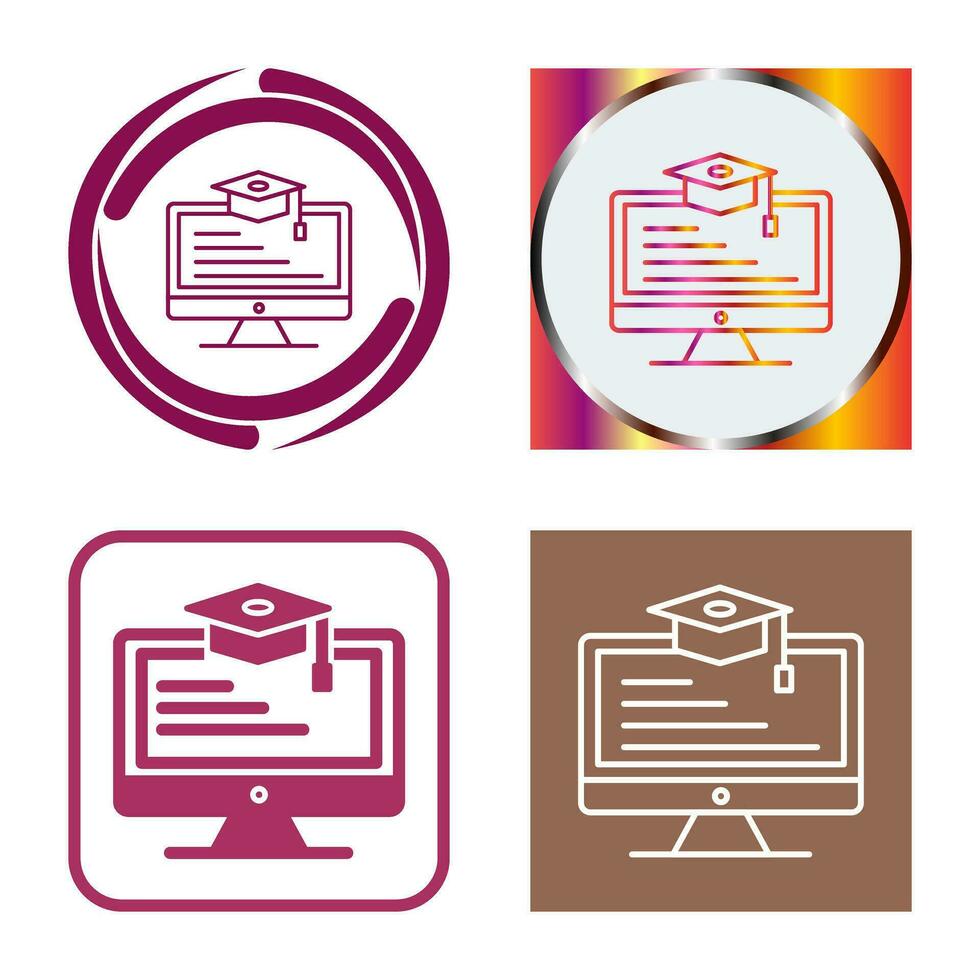 Online Learning Vector Icon
