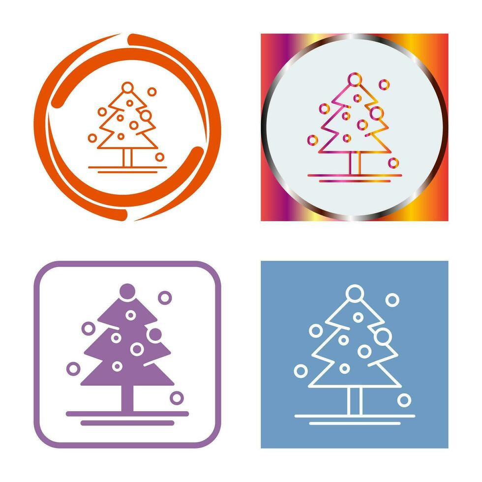 icono de vector de árbol de navidad