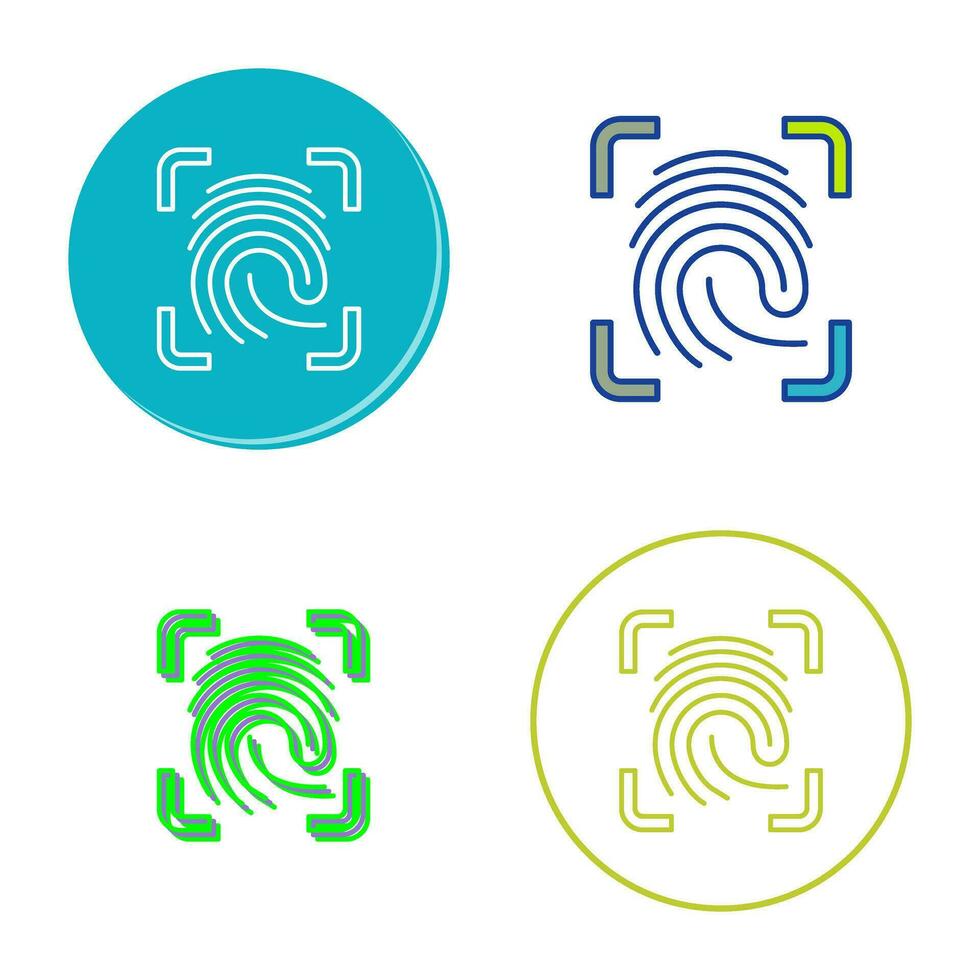 Finger Print Vector Icon