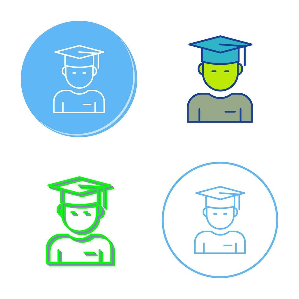 Graduate Student Vector Icon