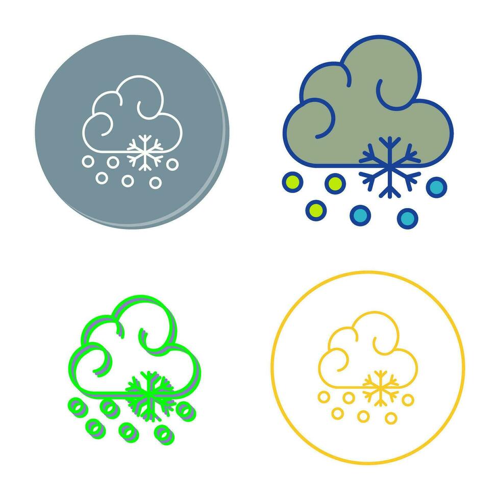 Snow Fall Vector Icon