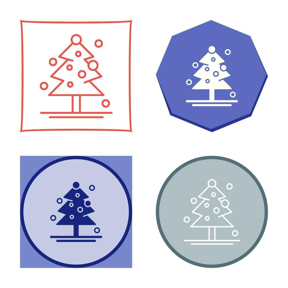 icono de vector de árbol de navidad