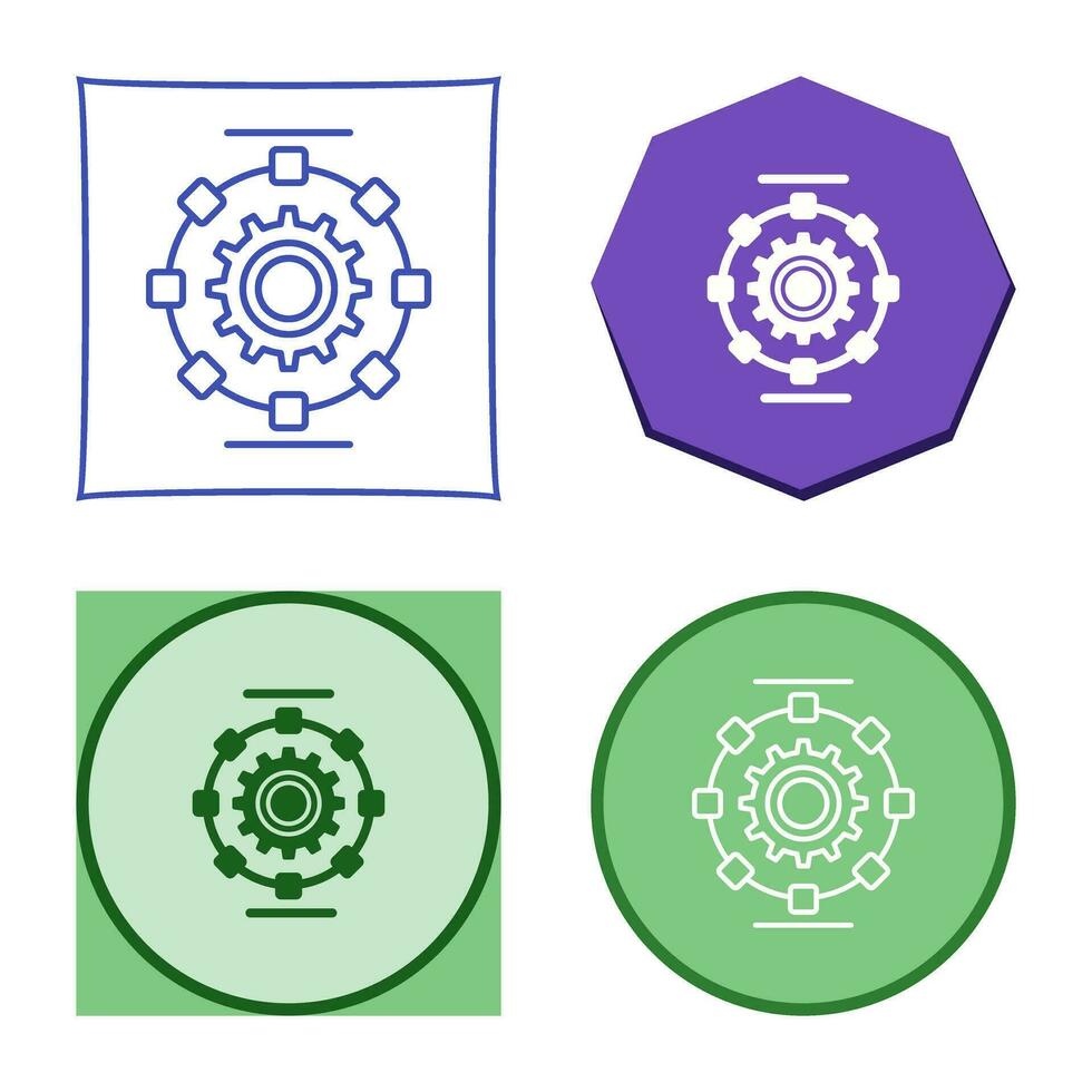 Automated Process Vector Icon