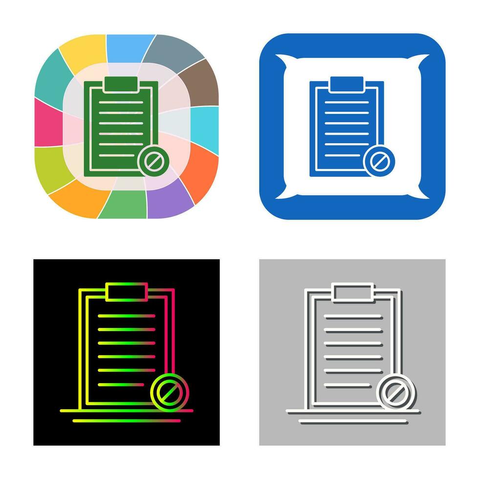 Prohibition Vector Icon