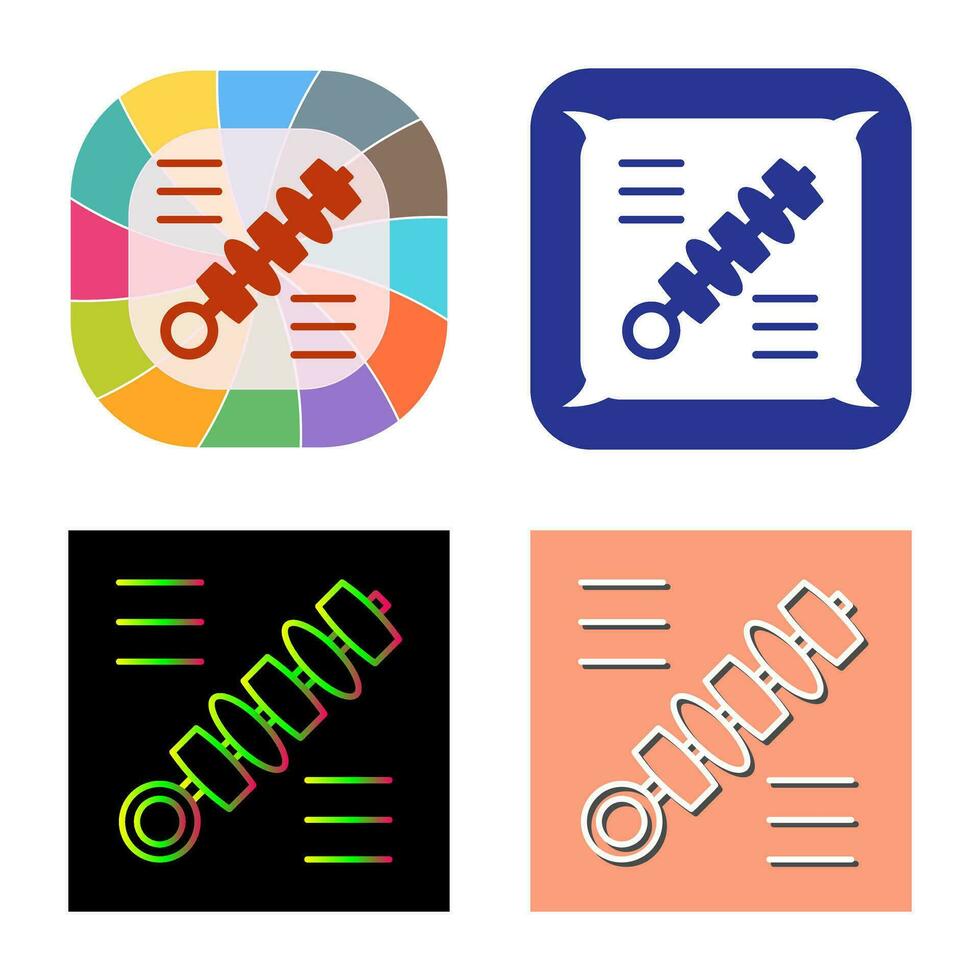 Skewer Vector Icon