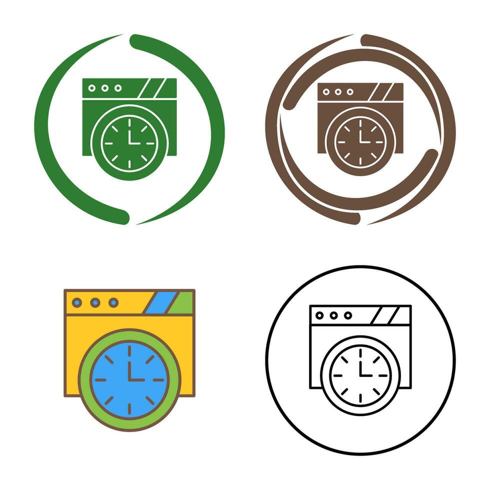 Wall Clock Vector Icon