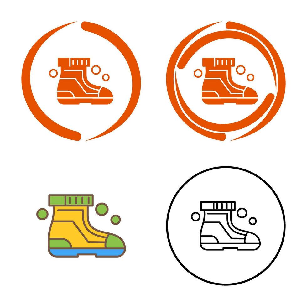 Ski Boots Vector Icon